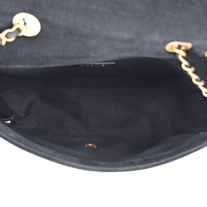Chanel Denim Coco Jumbo Single Flap Black 5 of 10