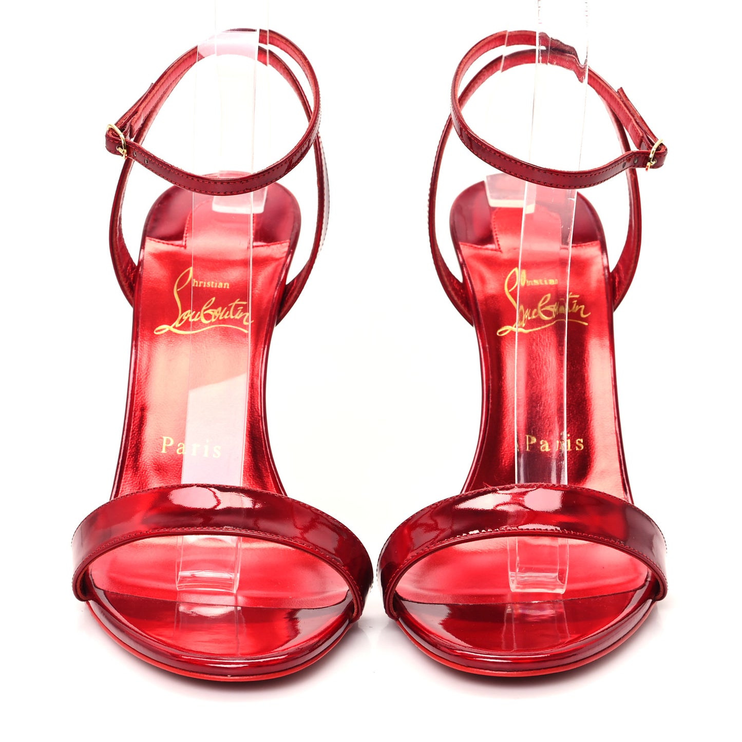 Patent Crystal Lipchick 100 Sandals 39 Loubi