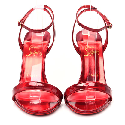 Christian Louboutin Patent Crystal Lipchick 100 Sandals 39 Loubi 3 of 8