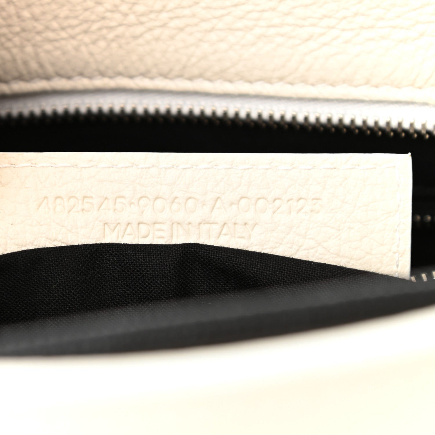 Balenciaga Calfskin Medium Logo North South Shopping Tote White 7 of 9