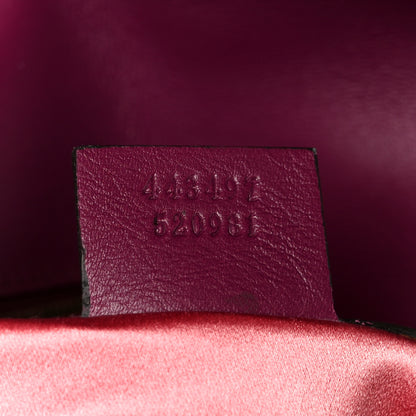 Gucci Velvet Matelasse Small GG Marmont Shoulder Bag Fuchsia Violet Cyclamen 7 of 11
