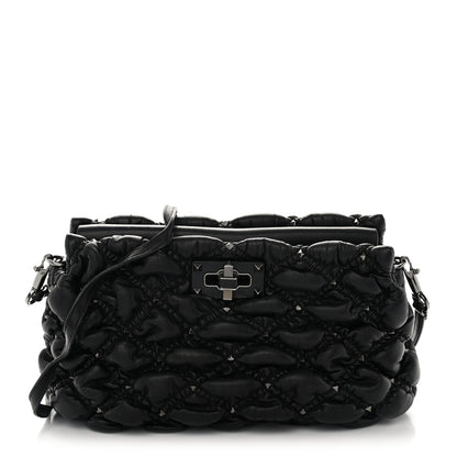 Valentino Garavani Nappa Spikeme Clutch Black 1 of 10