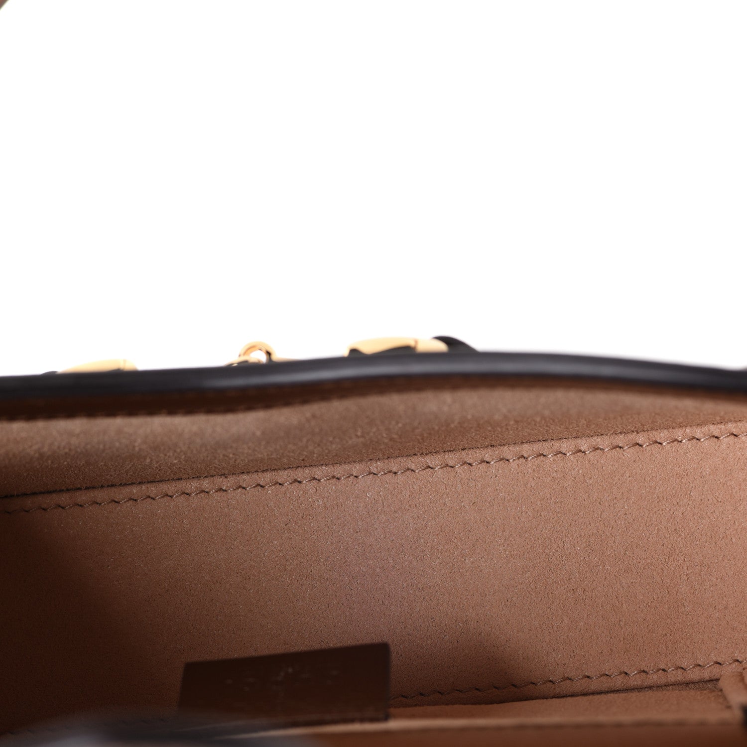 Gucci GG Supreme Monogram Mini Horsebit 1955 Shoulder Bag Beige Brown Sugar 5 of 10