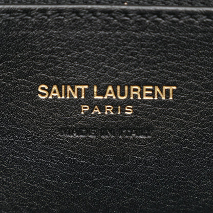 Saint Laurent Smooth Calfskin Medium Monogram Cabas Black 6 of 11