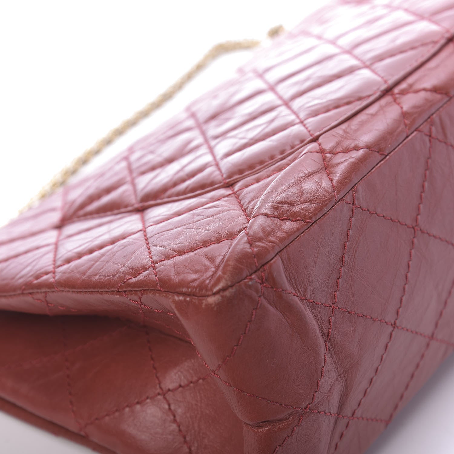 Chanel Aged Calfskin Quilted 2.55 Reissue 226 Flap Red 17 of 22