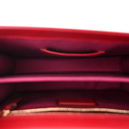 Bulgari Calfskin Large Serpenti Forever Top Handle Red 6 of 11