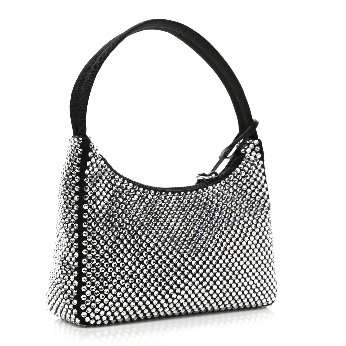 Satin Crystal Mini Re-Edition 2000 Bag Cristal