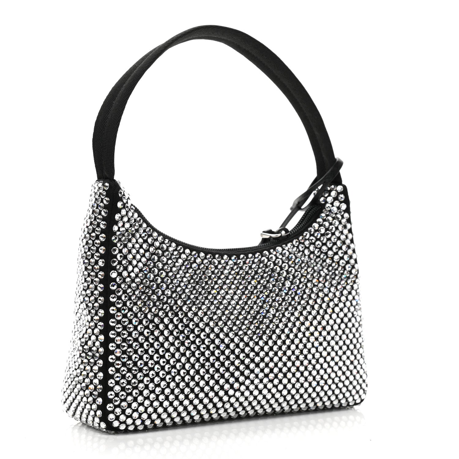 Prada Satin Crystal Mini Re-Edition 2000 Bag Cristal 3 of 11