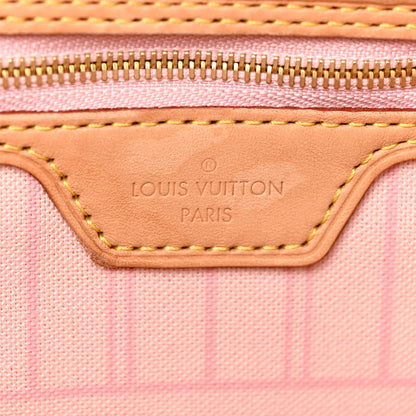 Louis Vuitton Damier Azur Neo Neverfull MM Rose Ballerine 7 of 25