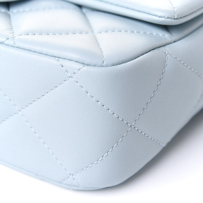 Chanel Lambskin Quilted Mini My Perfect Flap Light Blue 9 of 10