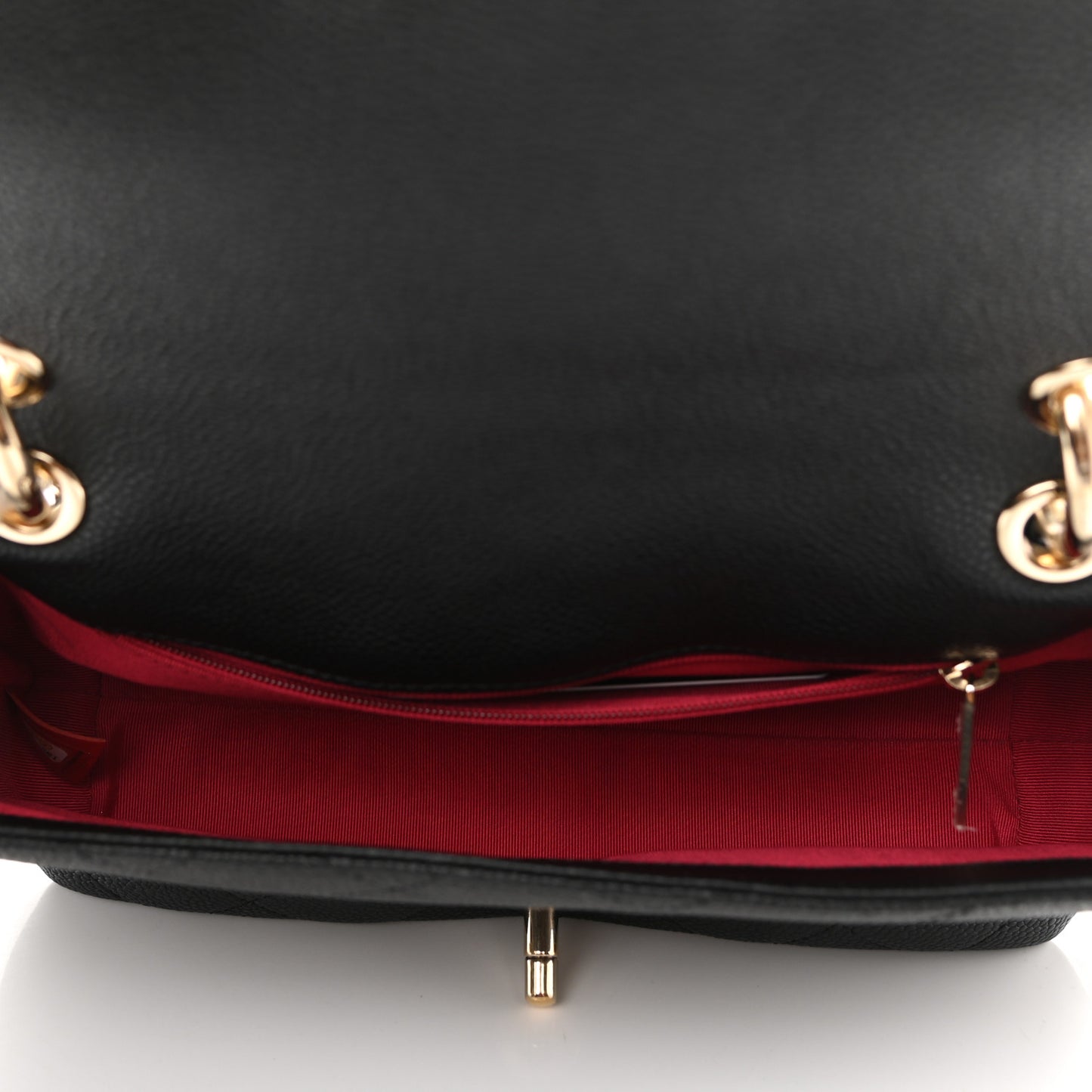 Caviar Quilted Small City Walk Flap Black