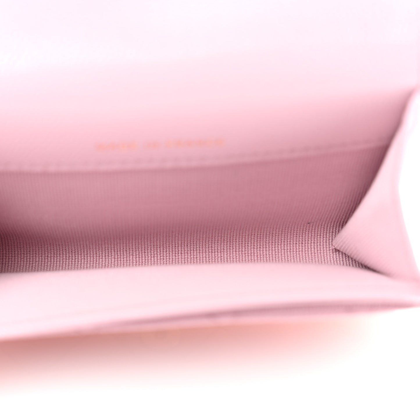 Caviar Quilted Flap Card Holder Wallet Light Pink