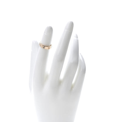 Cartier 18K Pink Gold Diamond 4mm LOVE Wedding Band Ring 45 3.5 2 of 5