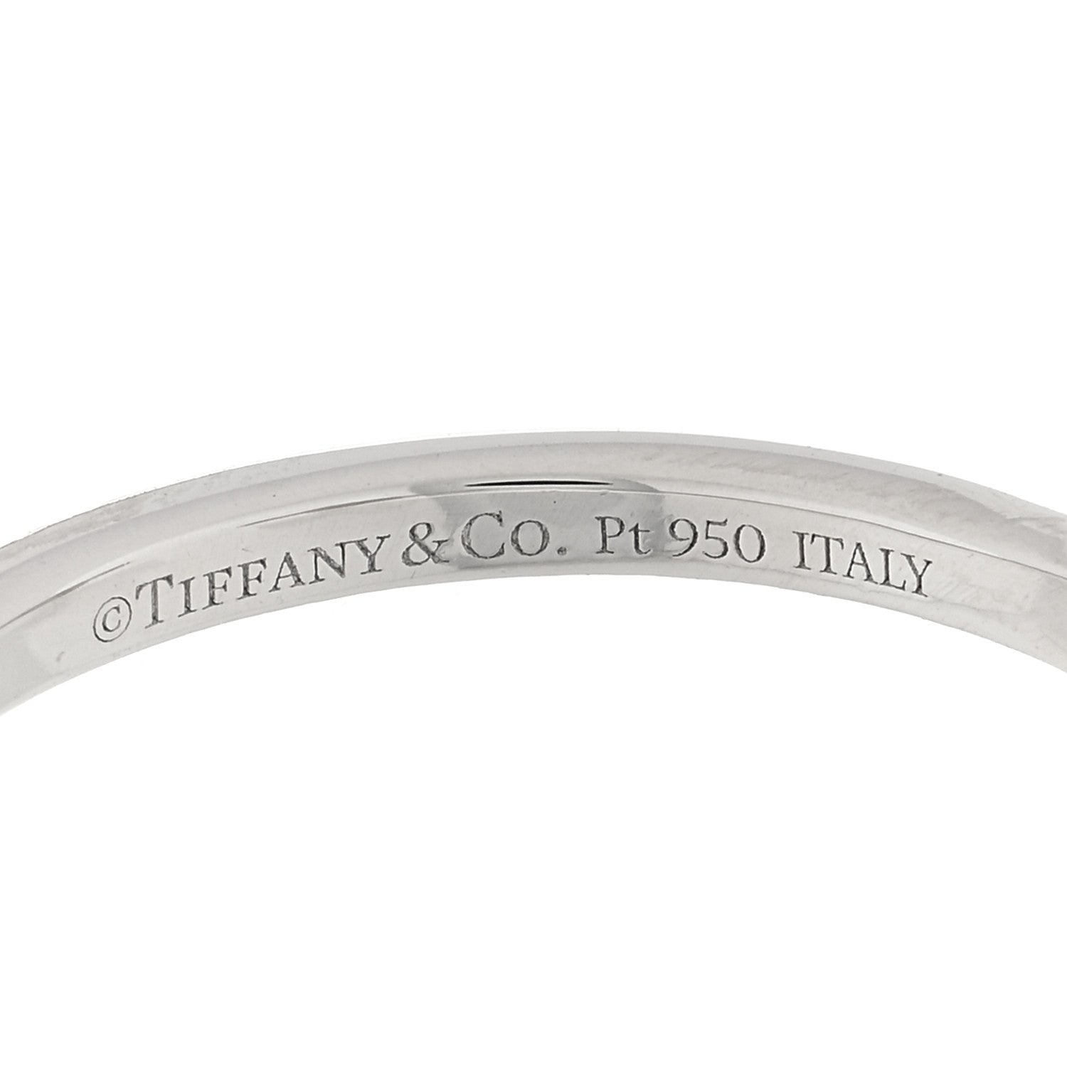 Tiffany Platinum Diamond Aria Open Ring 53 6.5 4 of 4