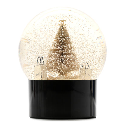 Chanel Glass Christmas Tree Shopping Bag Snow Globe 2 of 5