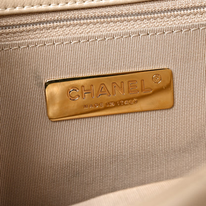 Chanel Goatskin Quilted Medium Chanel 19 Flap Light Beige 6 of 10