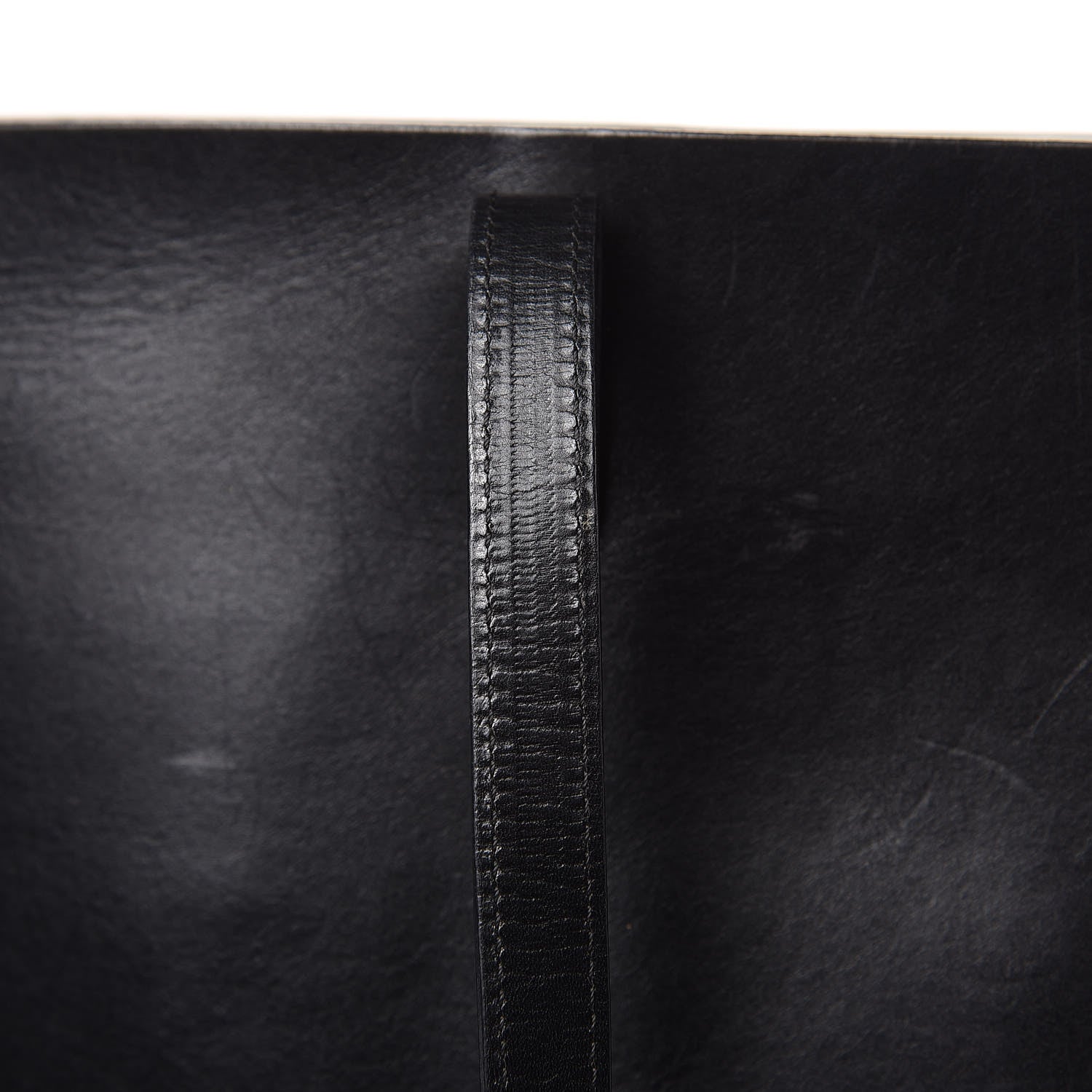 Mansur Gavriel Smooth Calfskin Large Shopping Tote Black Argento 16 of 22