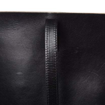 Mansur Gavriel Smooth Calfskin Large Shopping Tote Black Argento 16 of 22
