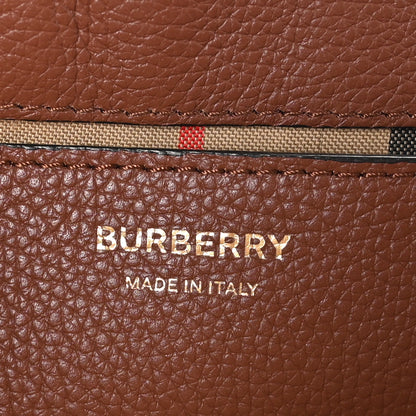 Burberry Grainy Calfskin Vintage Check Note Crossbody Bag Malt Brown 6 of 8