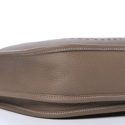 Hermes Taurillon Clemence Evelyne III PM Etoupe 6 of 10