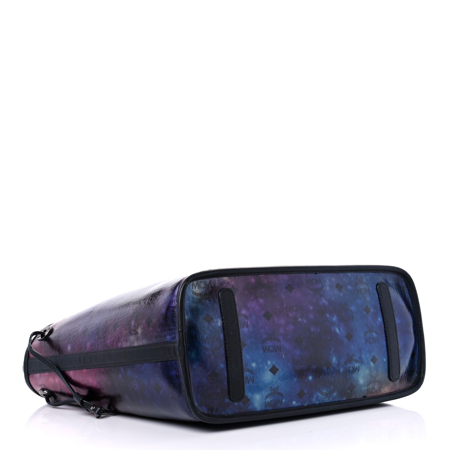 Metallic Galaxy Visetos Medium Project Reversible Shopper Tote Black Multicolor
