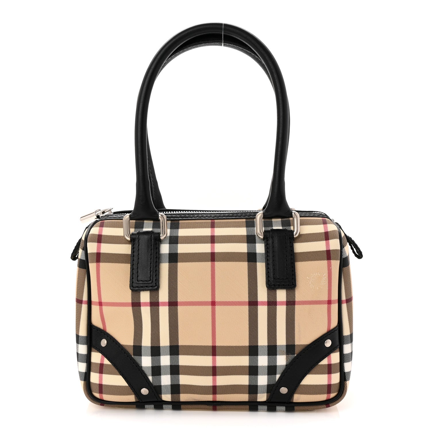 Burberry House Check Mini Studded Bowler Black 1 of 11