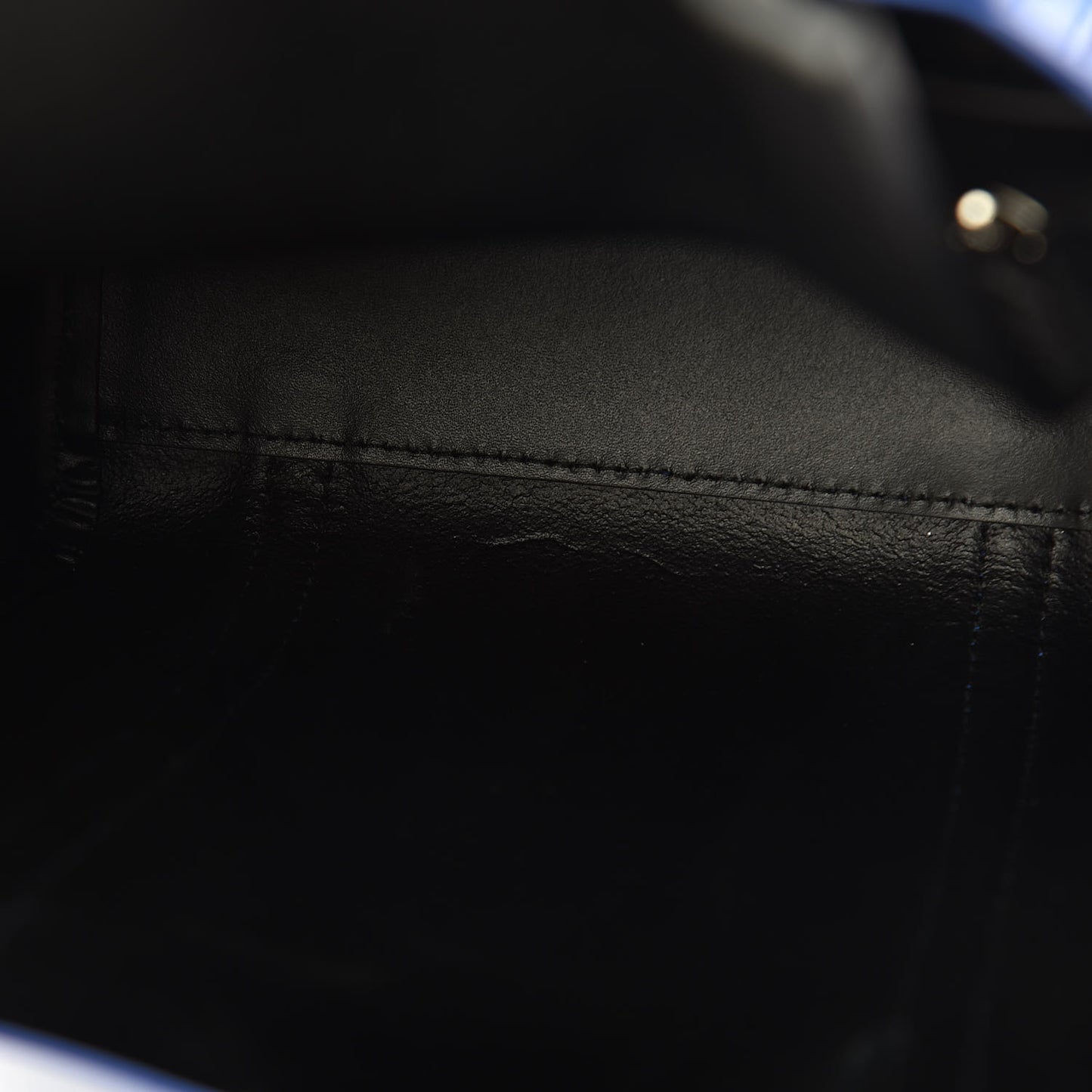 Smooth Calfskin Double Sided XXS Everyday Tote Bleu Prim Black