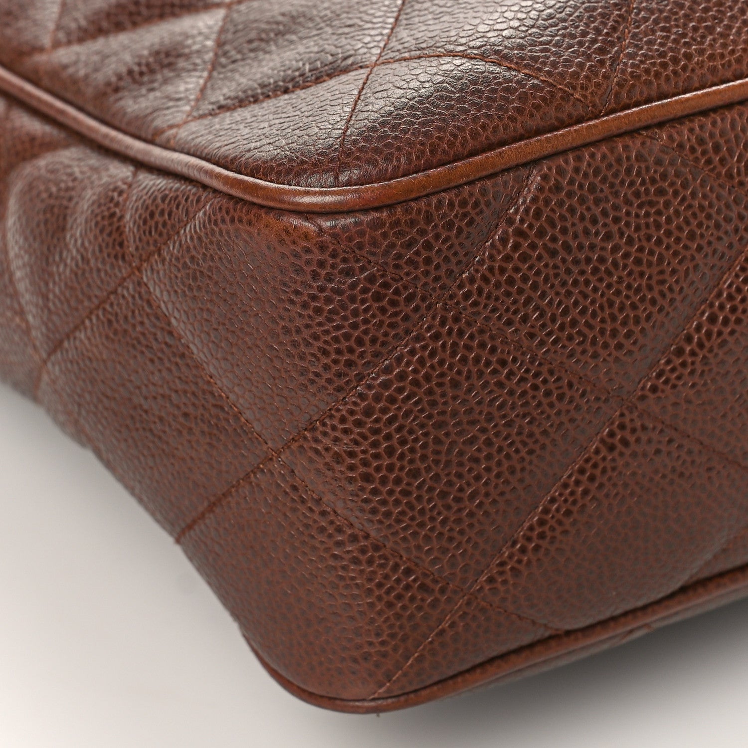 Chanel Caviar Quilted Camera Case Brown 8 of 12