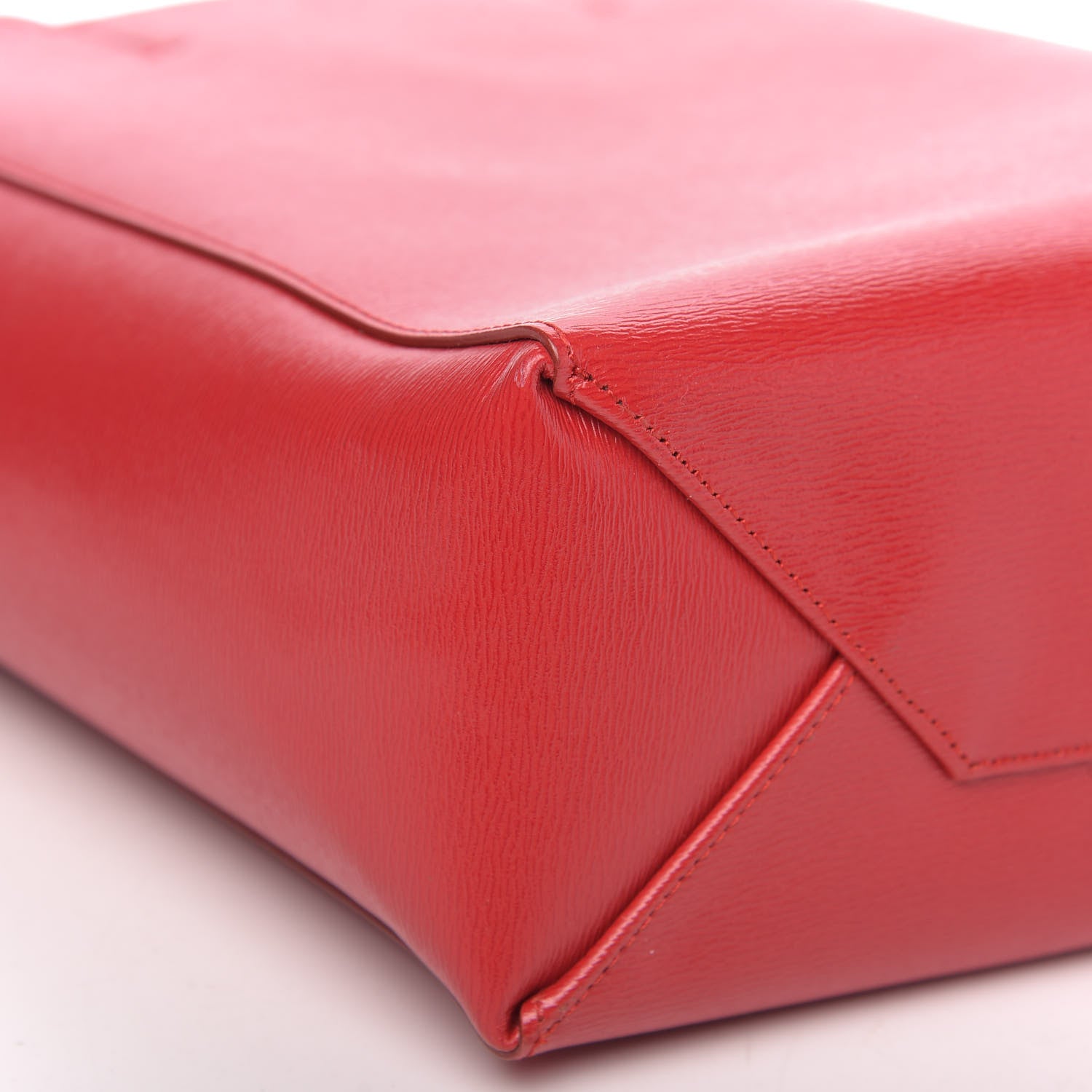 Celine Liege Small Vertical Cabas Pop Red 8 of 10