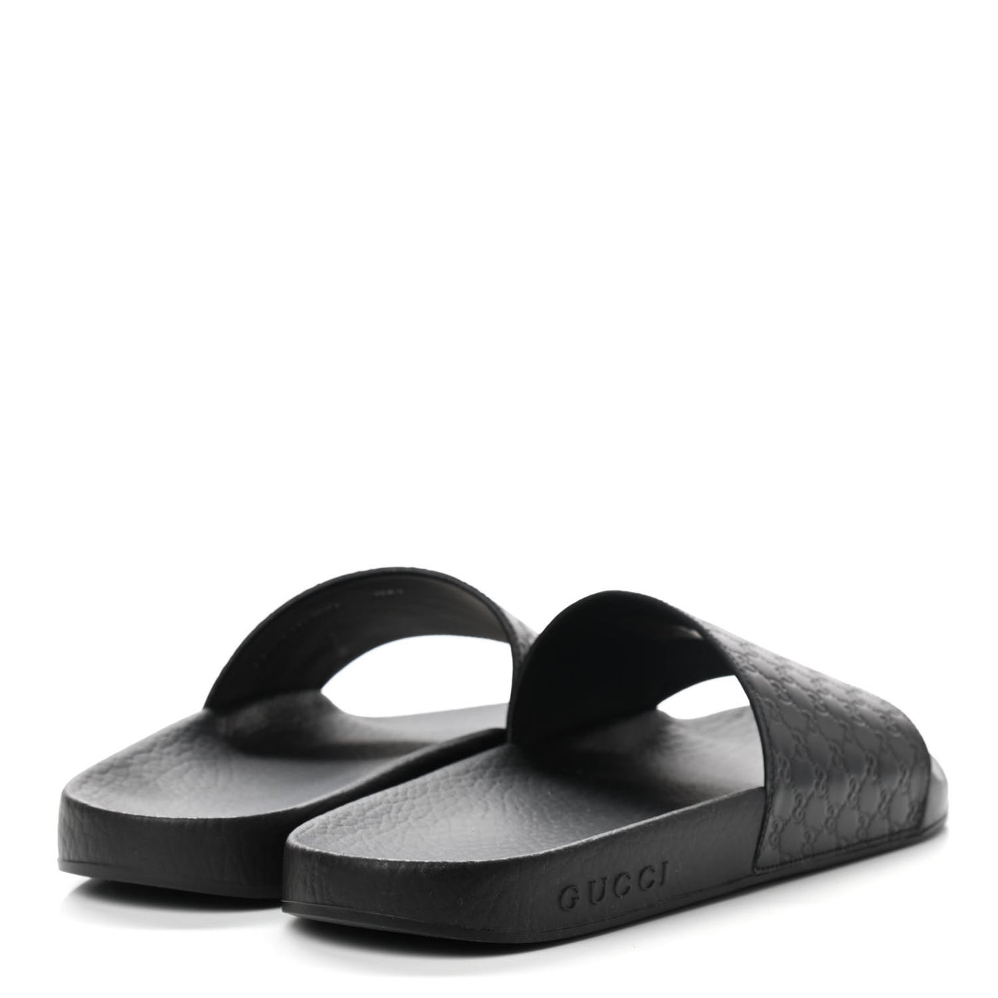 Microguccissima Slide Sandals 39 Black