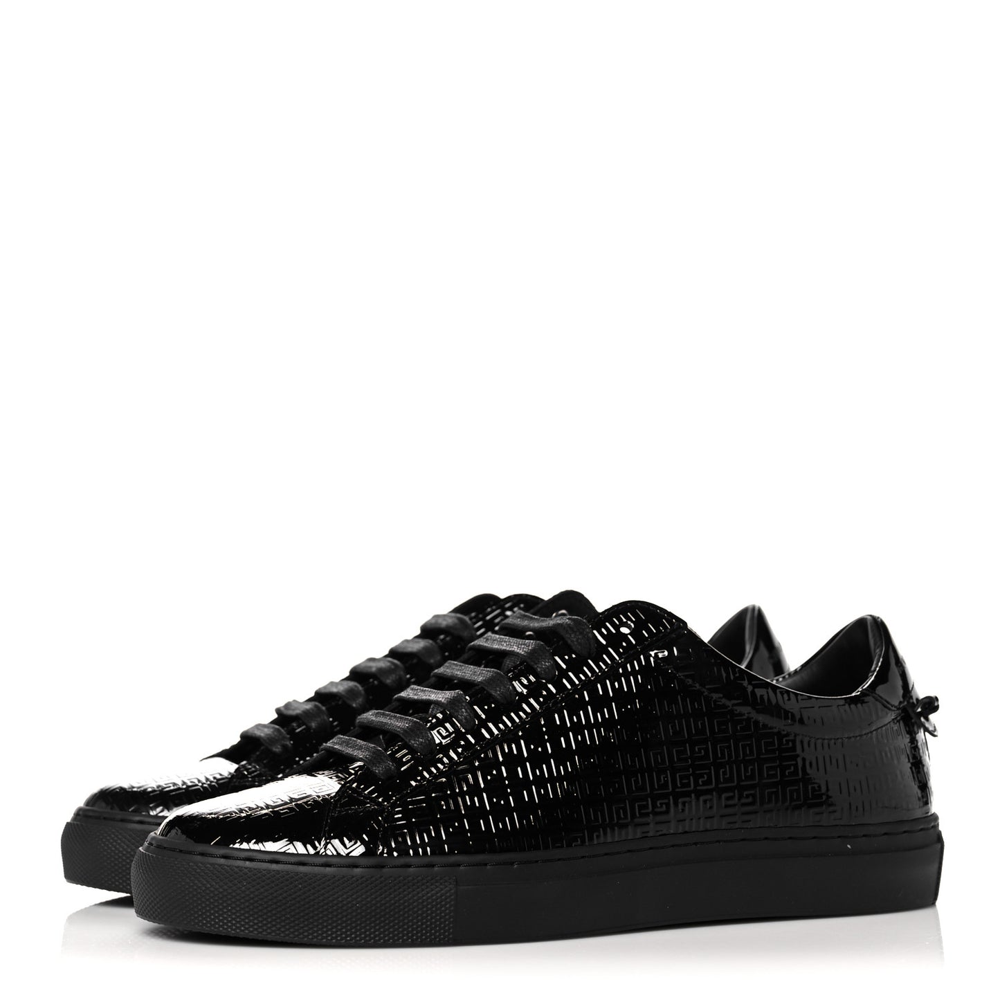Patent Calfskin 4G Urban Street Sneakers 36 Black