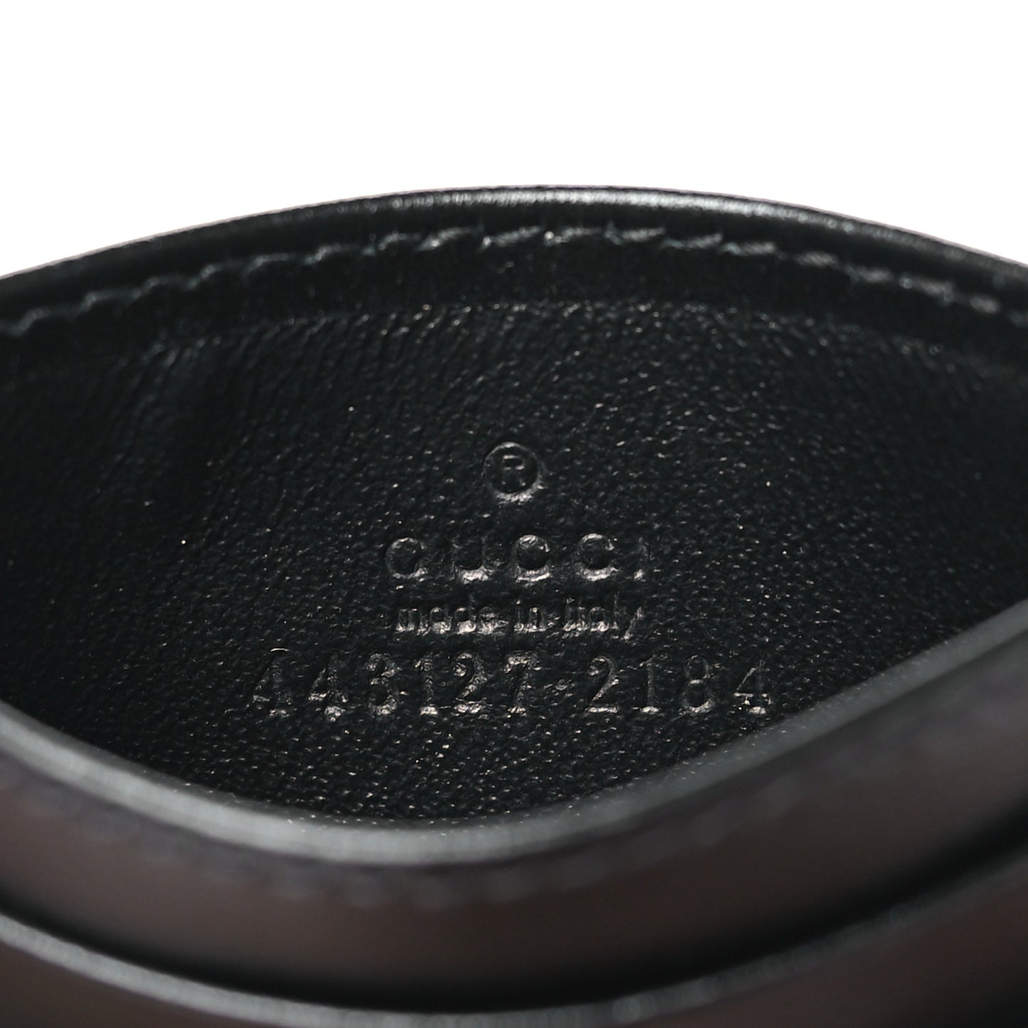 Calfskin Matelasse GG Marmont Card Holder Black