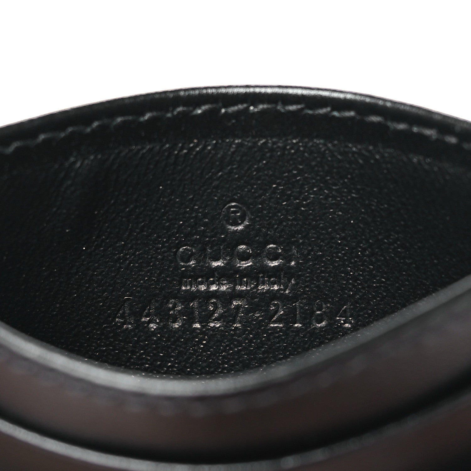 Gucci Calfskin Matelasse GG Marmont Card Holder Black 6 of 8