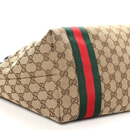 Gucci Monogram Web Medium Jolie Tote Brown 9 of 10