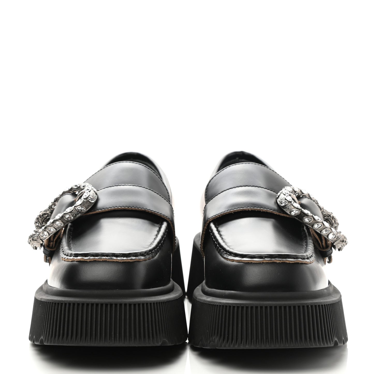 Cordovan Lux Dionysus Hunder Loafers 38.5 Black