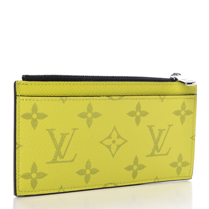 Louis Vuitton Monogram Taiga Coin Card Holder Yellow 3 of 6