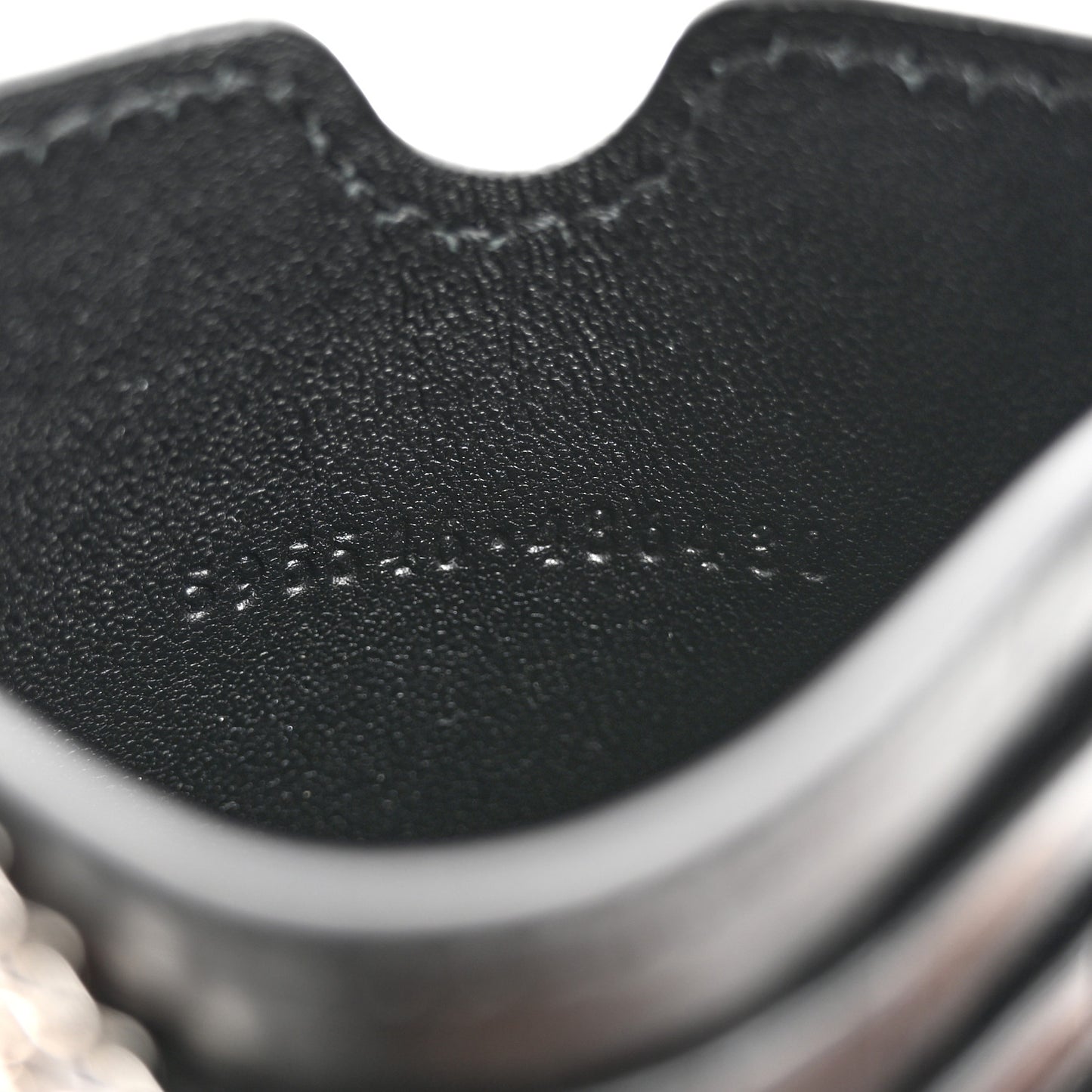 Crocodile Embossed Chain Phone Case Black