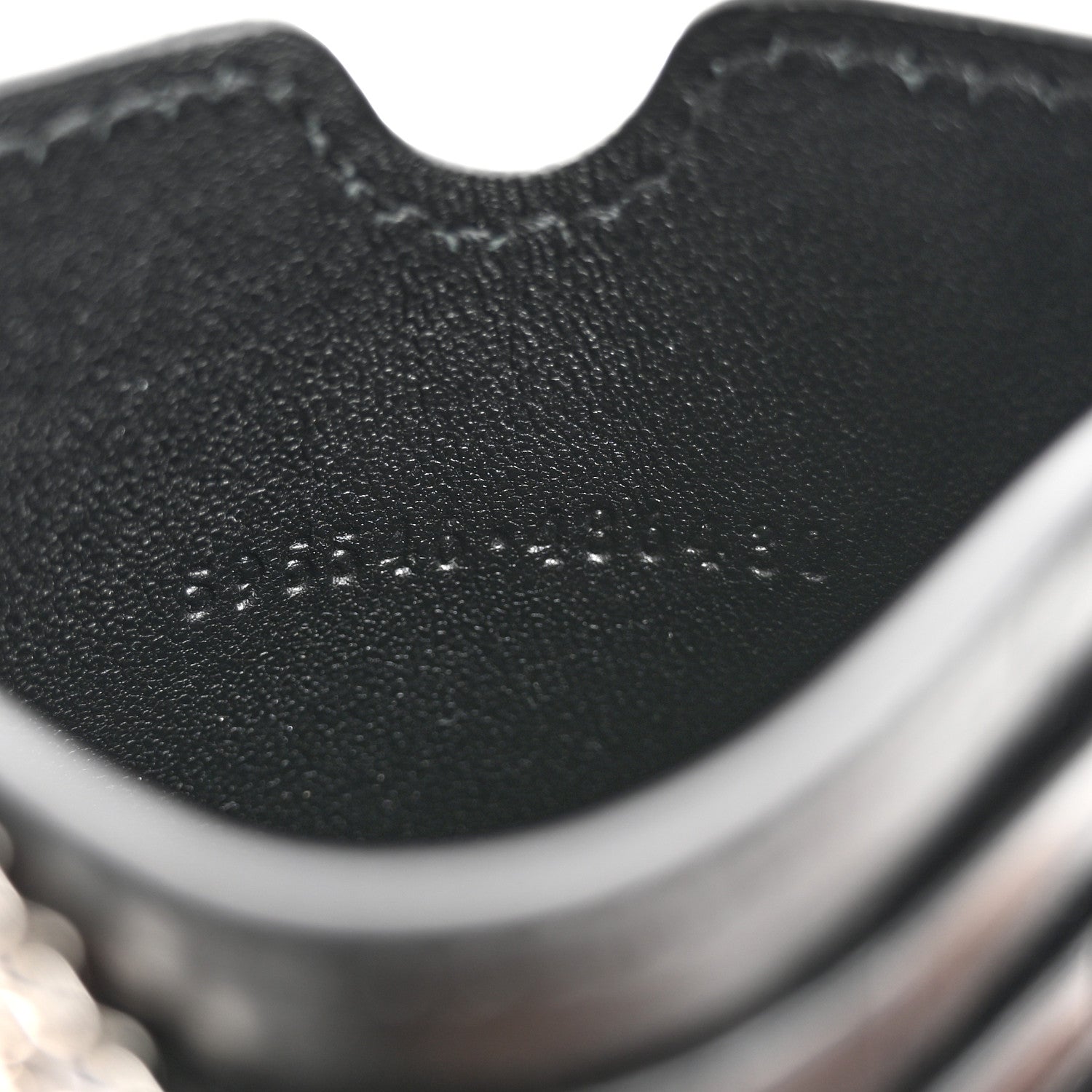 Alexander McQueen Crocodile Embossed Chain Phone Case Black 7 of 10