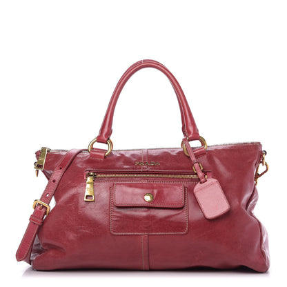 Prada Vitello Shine Bauletto Rosso 1 of 10