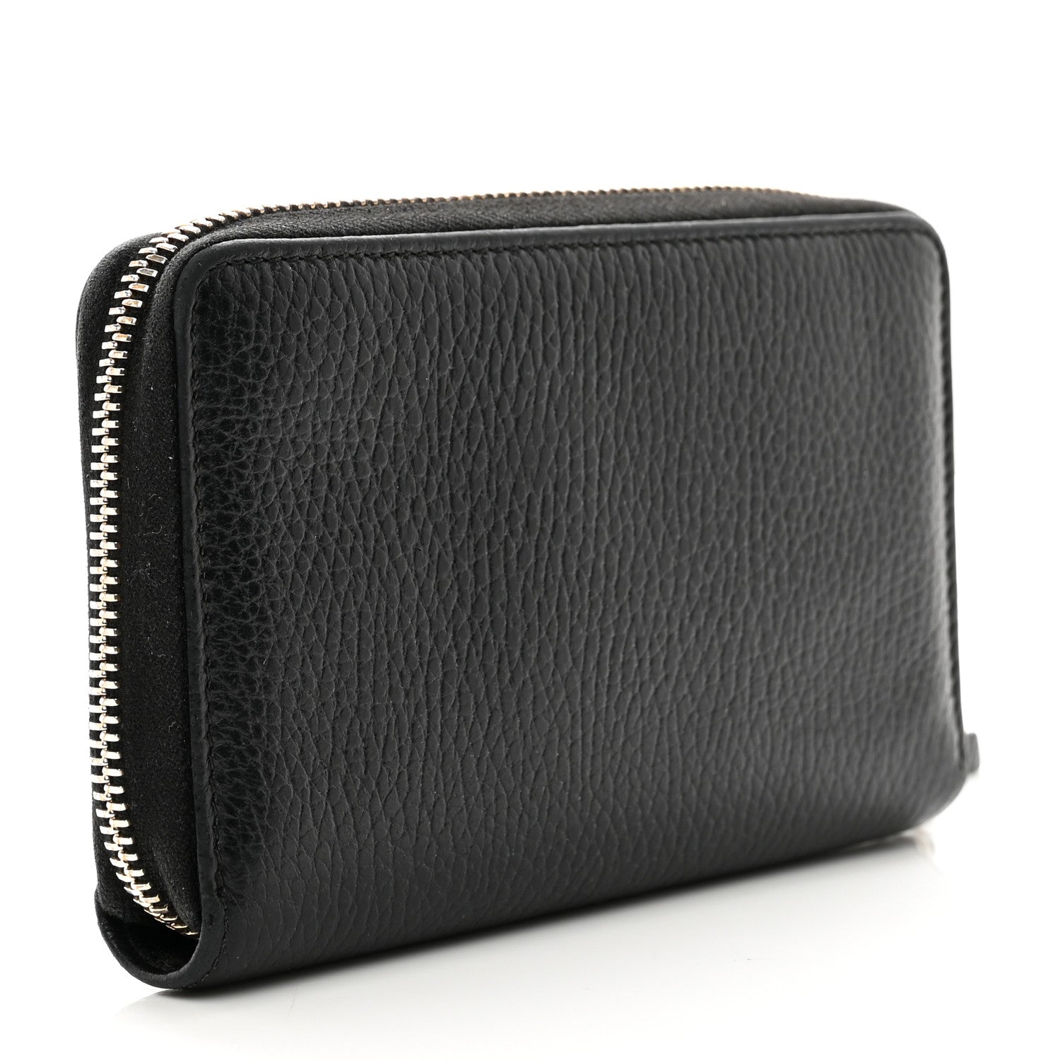 Gucci Dollar Calfskin Medium Swing Zip Around Wallet Black 4 of 9