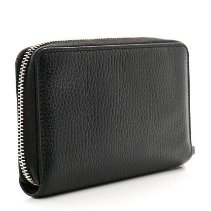 Gucci Dollar Calfskin Medium Swing Zip Around Wallet Black 4 of 9