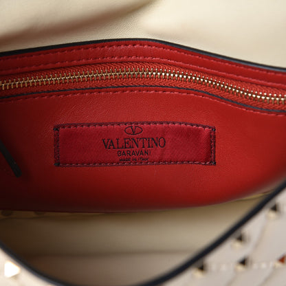 Valentino Garavani Nappa Medium Rockstud Spike Shoulder Bag Light Ivory 6 of 6