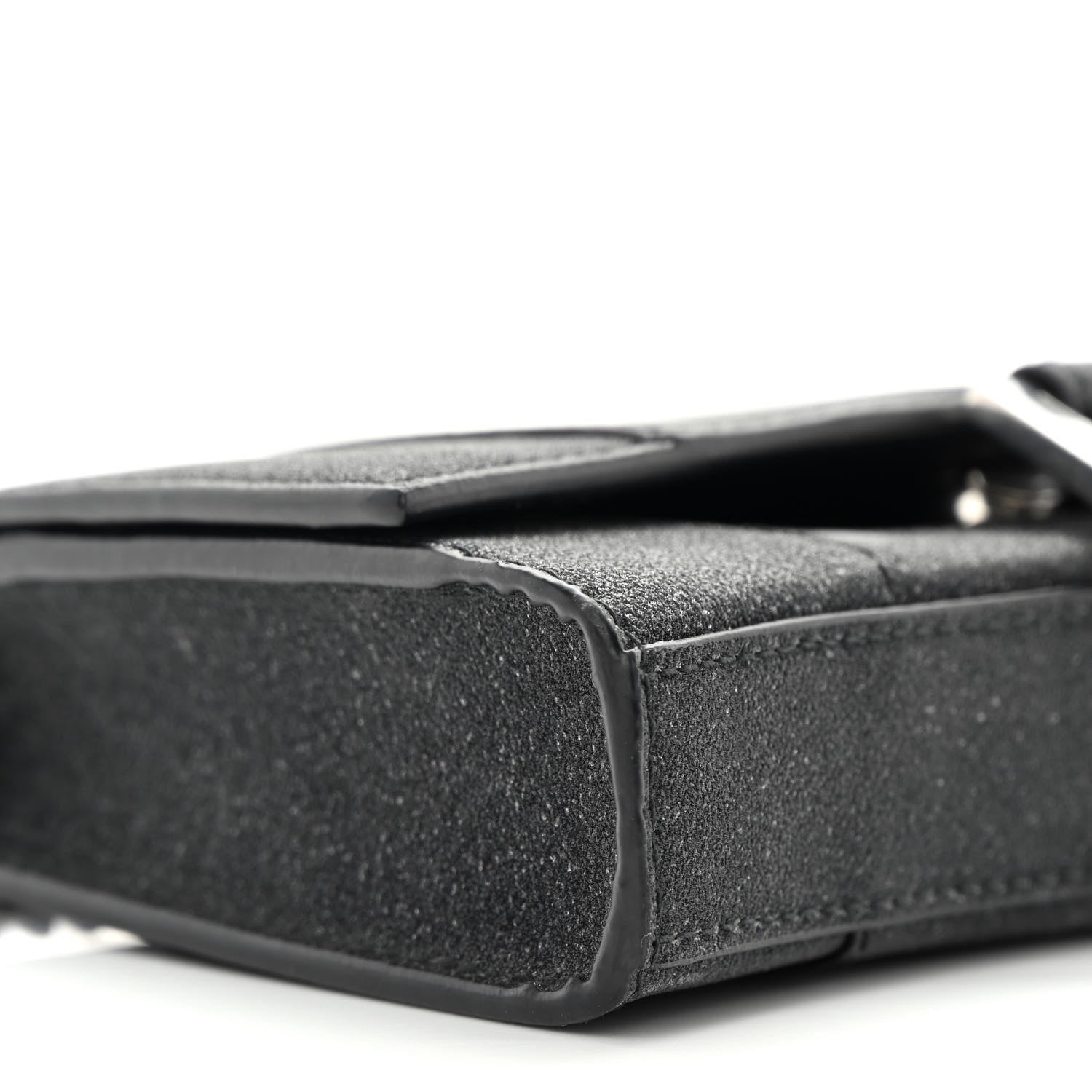 Balenciaga Sparkling Fabric XS Hourglass Wallet On Chain Black 8 of 14