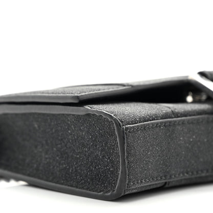 Balenciaga Sparkling Fabric XS Hourglass Wallet On Chain Black 8 of 14