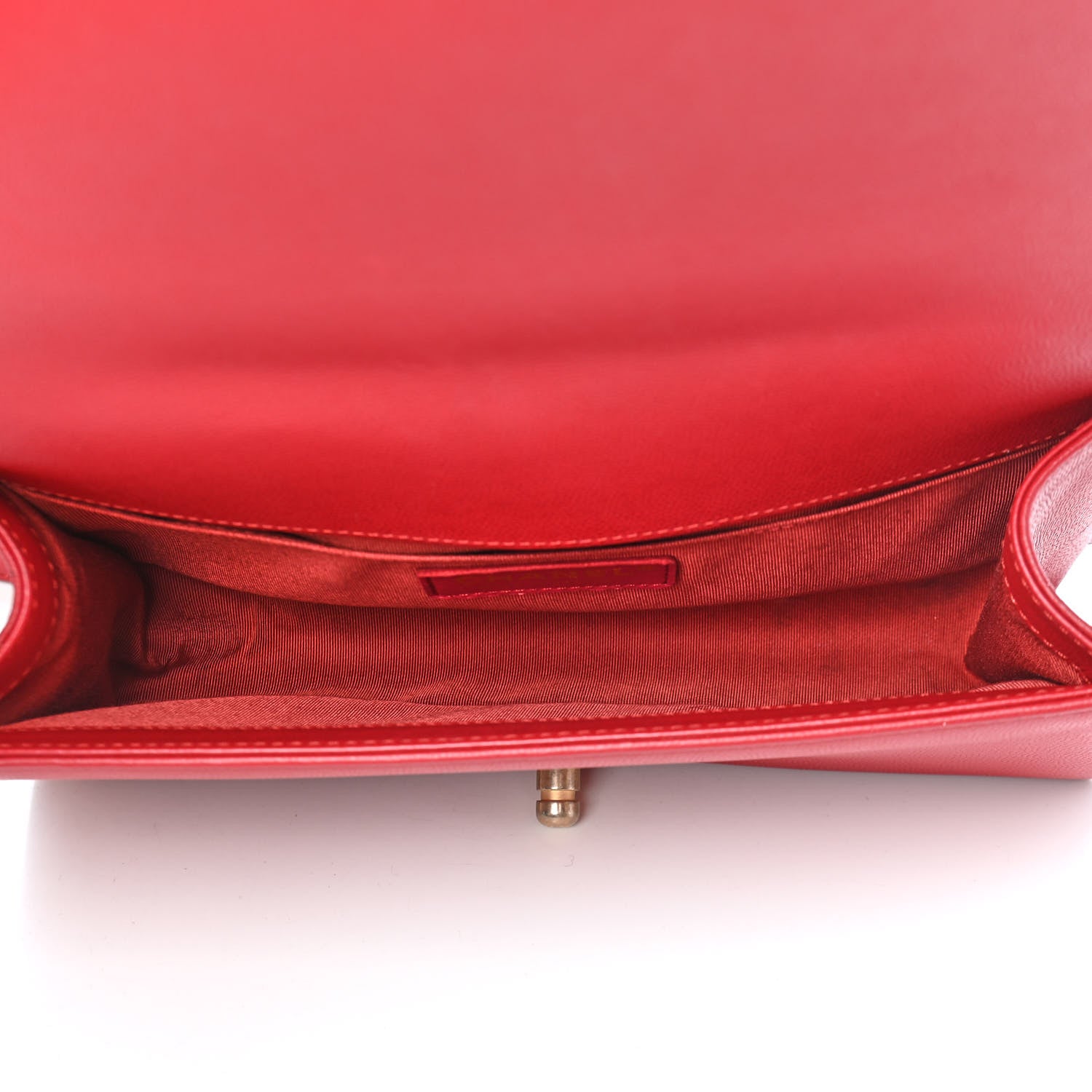 Chanel Caviar Quilted Medium Boy Flap Red 4 of 10