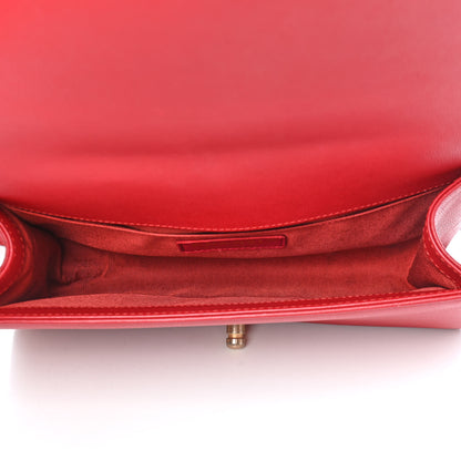 Chanel Caviar Quilted Medium Boy Flap Red 4 of 10
