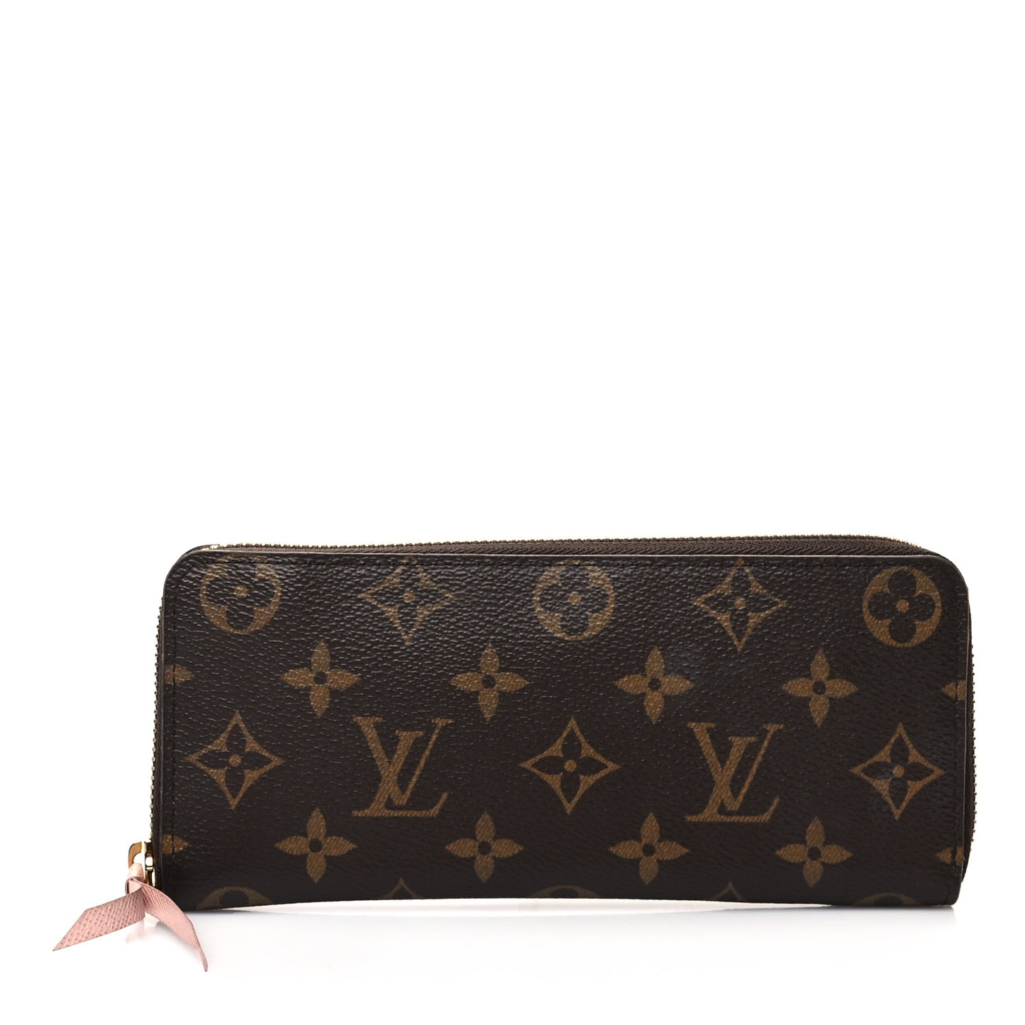 Monogram Clemence Wallet Rose Ballerine