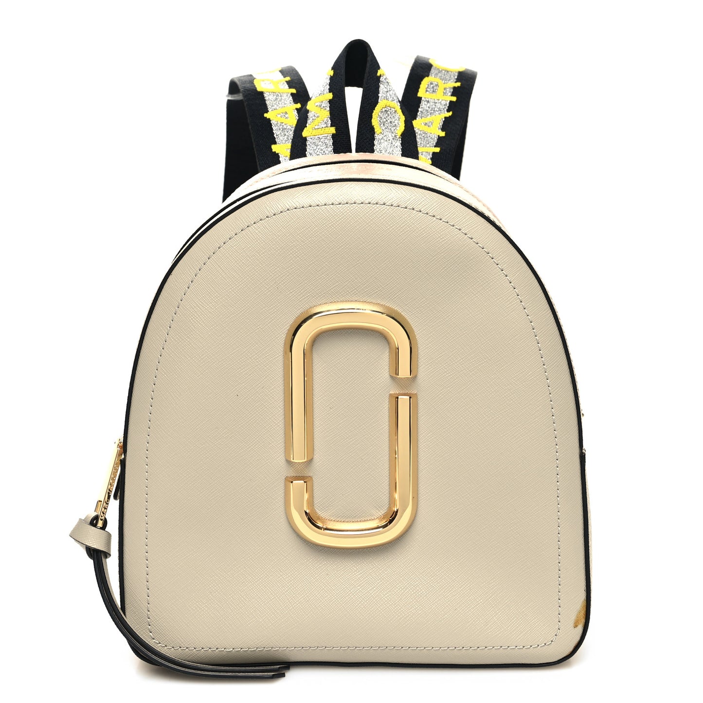 Saffiano Mini Snapshot Backpack Beige Multicolor