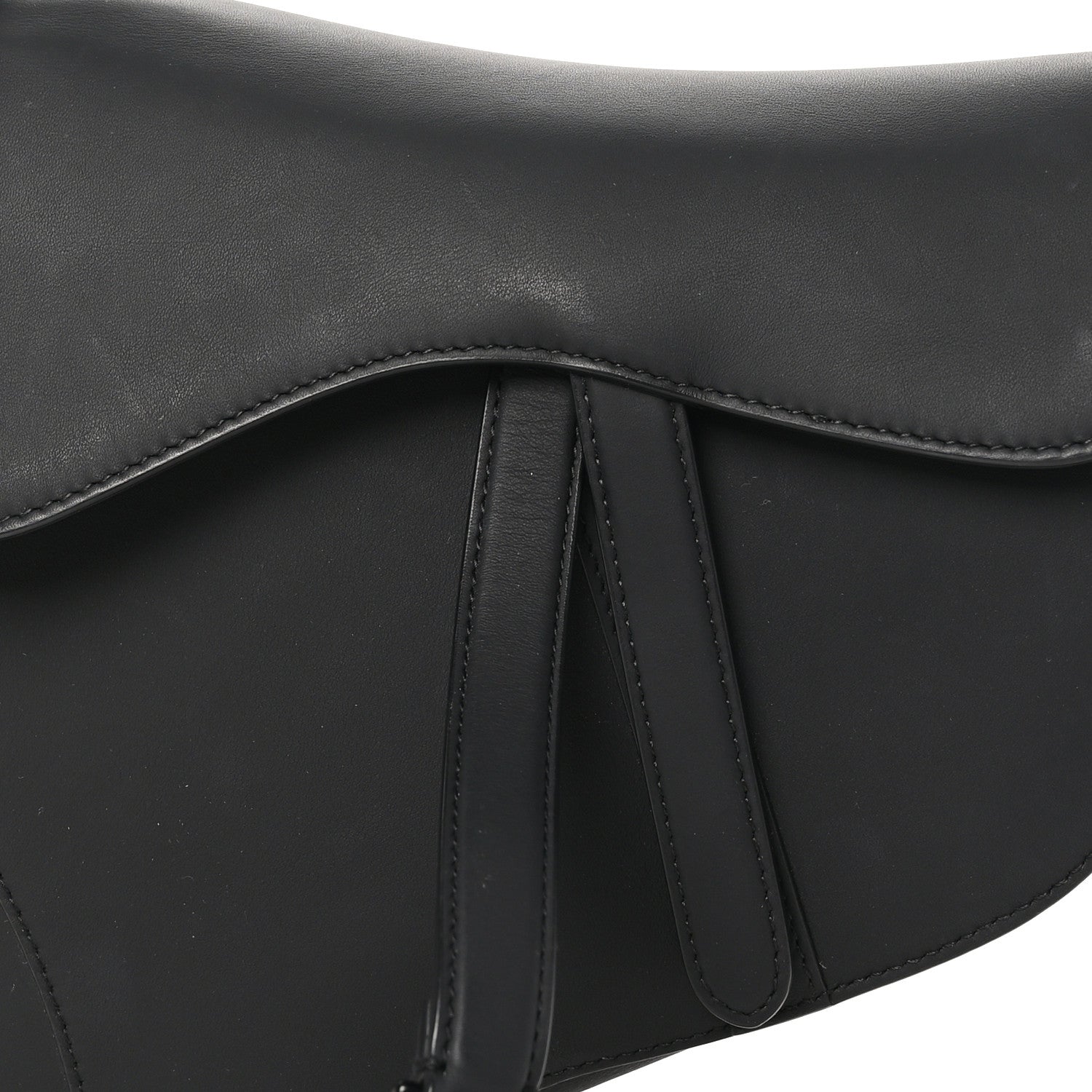 Christian Dior Ultra Matte Calfskin Saddle Bag Black 8 of 10