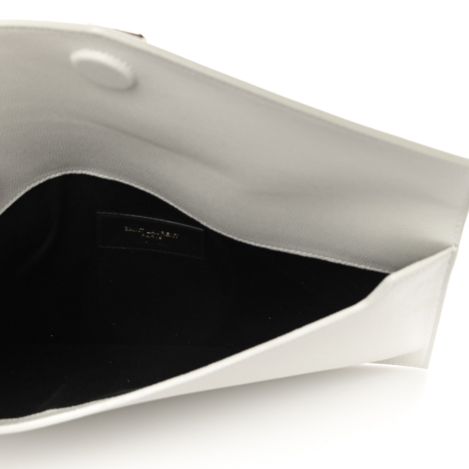 Saint Laurent Smooth Shiny Calfskin Uptown Pouch Crema Soft 5 of 10